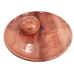 The House of Myrtle wood vintage hor d' oeuvre platter